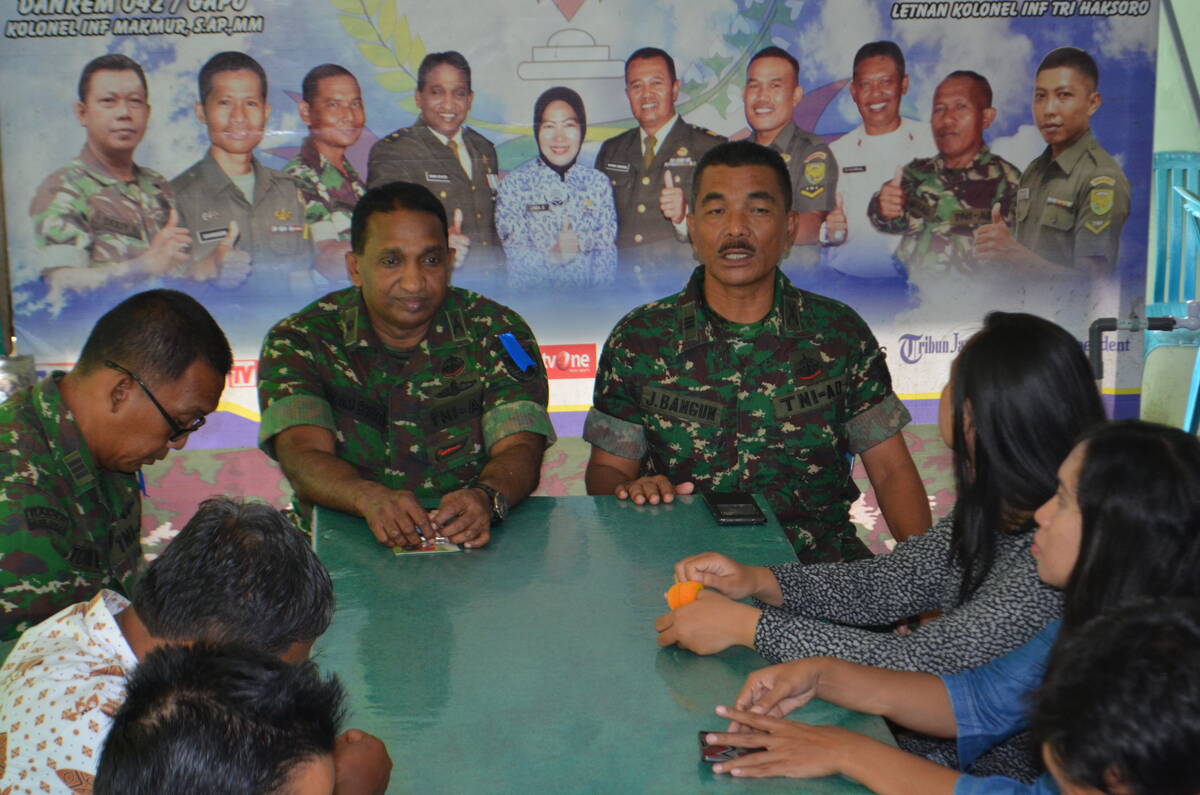 Mayor Inf Imam Pamit, Kapten Inf Jasman Bangun Jabat Kapenrem 042/Gapu