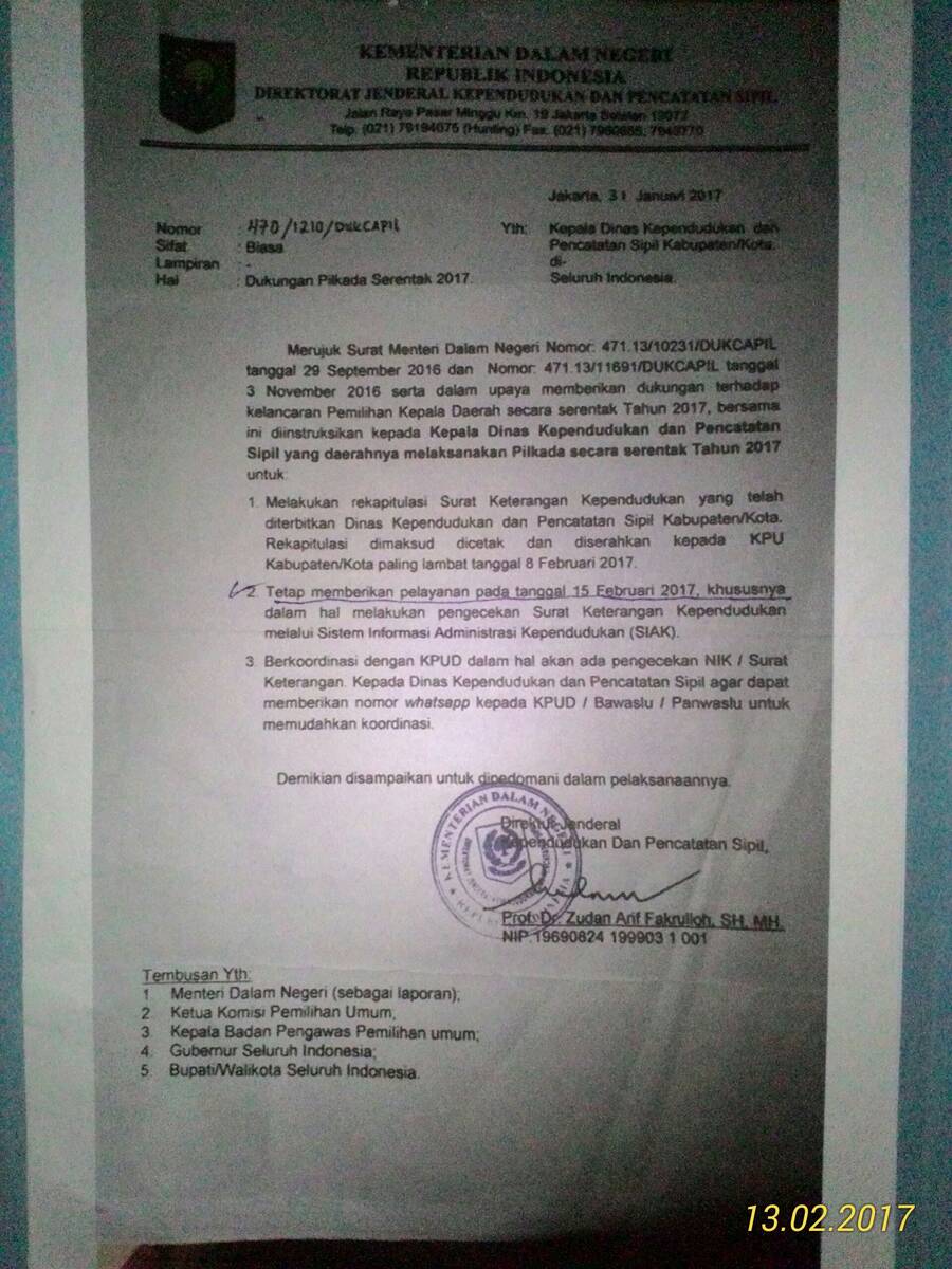 Hari Pencoblosan Disdukcapil Tebo Tetap Ngantor