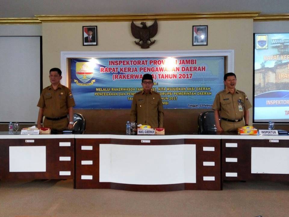 Wagub Buka Rapat Rakerwasda di Inspektorat