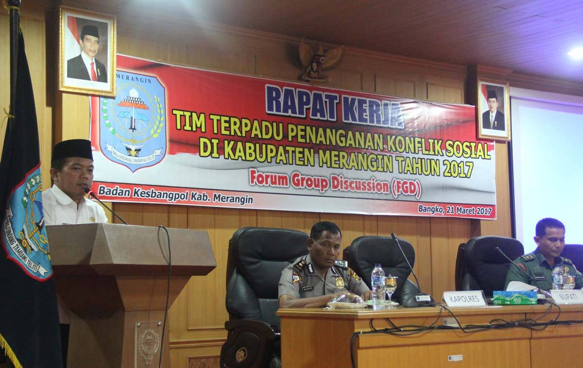 Pemkab Berkomitmen Selesaiakn Konflik Sosial