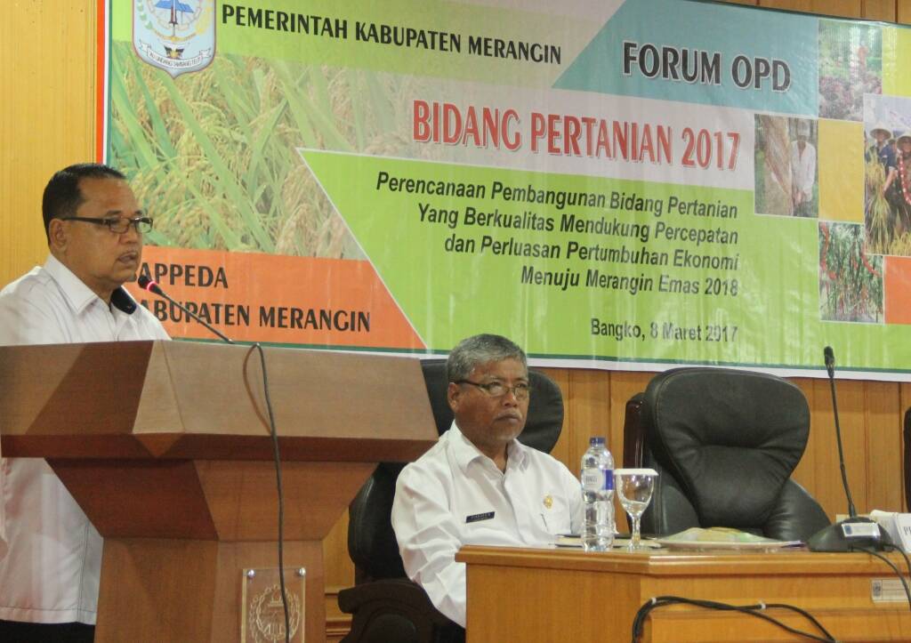 Sekda Merangin Buka Acara Forum OPD Pertanian