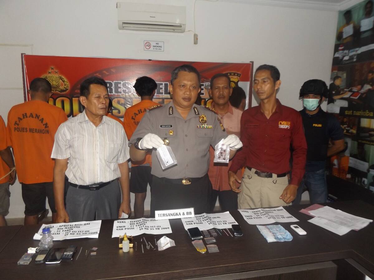 Polisi Tangkap Enam Orang Pengedar Narkoba