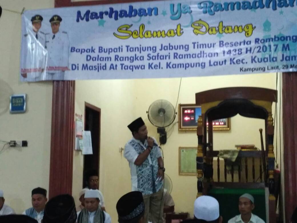 Bupati Ajak Masyarakat Agar Tanjabtim Maju dan Berkembang