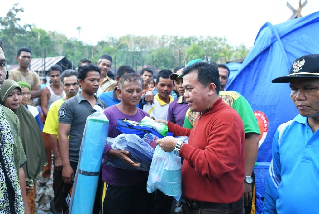 H Al Haris Santuni Korban Kebakaran