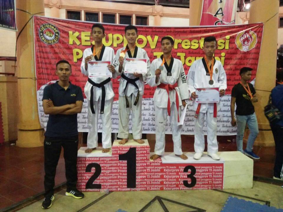 Dikomandoi Afridhal, Taekwondo Kerinci Gondol 2 Emas, 1 perak dan 5 Perunggu