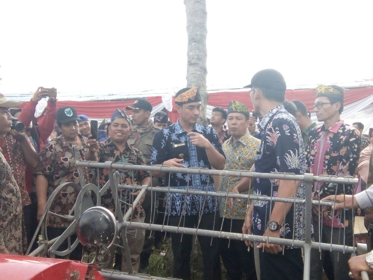 Gubernur Jambi dan Bupati Syahirsah Beri Bantuan Petani