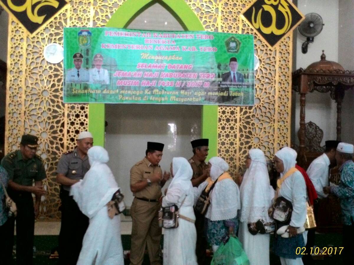 Wabup Tebo Syahlan Arpan Sambut Kedatangan JH Tebo