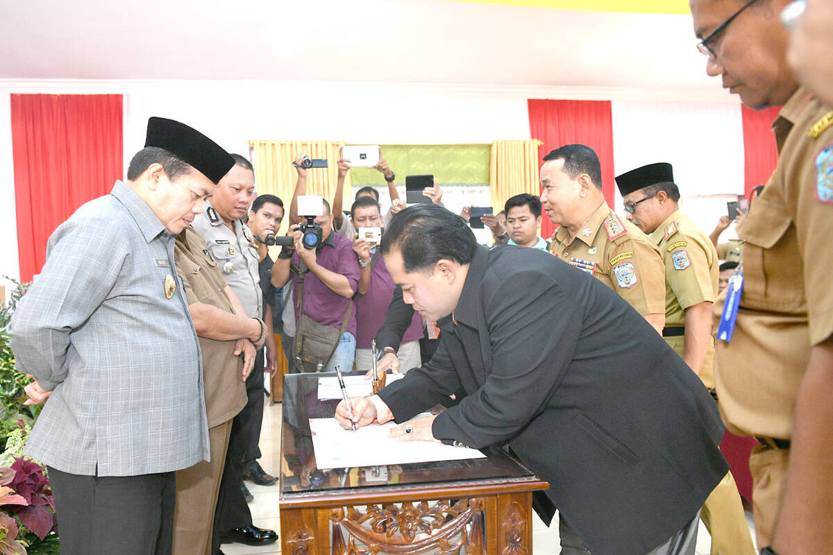Pemkab Merangin Lakukan MoU Dengan Kejari Terkait Penanganan Tindak Pidana Korupsi