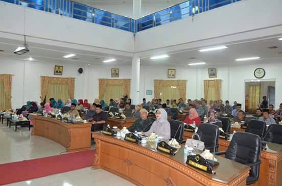 DPRD Gelar Paripurna Penyampaian Nota Pengantar Ranperda Dari Eksekutif