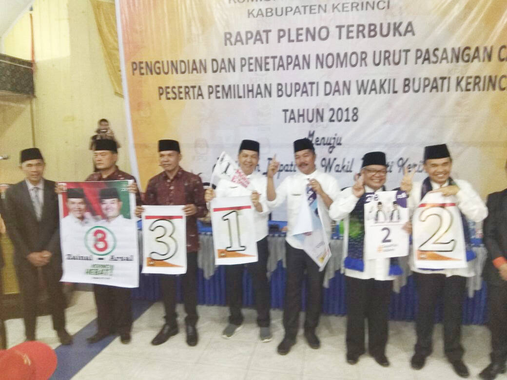Tiga Cabup-Cawabup Kerinci, Miliki Nomor Punggung