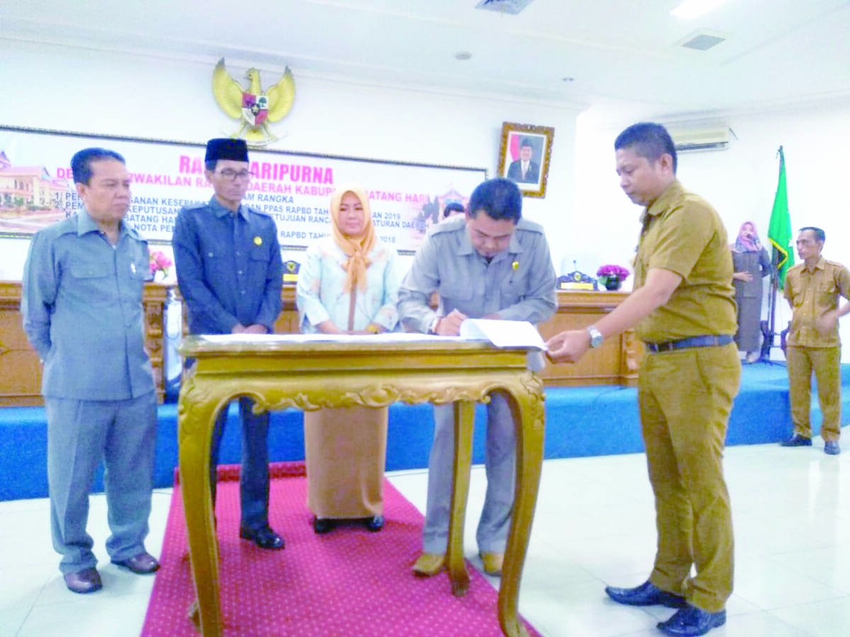 DPRD Batanghari Gelar Paripurna KUA PPAS dan RAPBD 2019