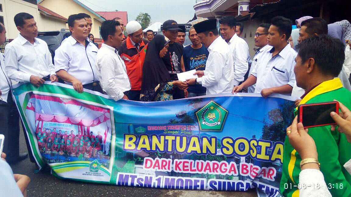MTS N 1 Model Kota Sungaipenuh, Bantu Korban Kerusuhan
