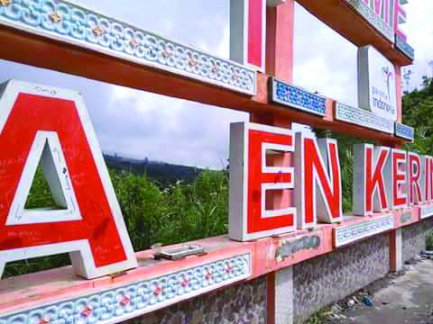 Huruf Timbul Welcome Kerinci Dirusak