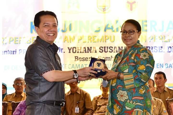 Bupati  Batanghari Sambut Kunjungan Kerja Menteri PPPA RI