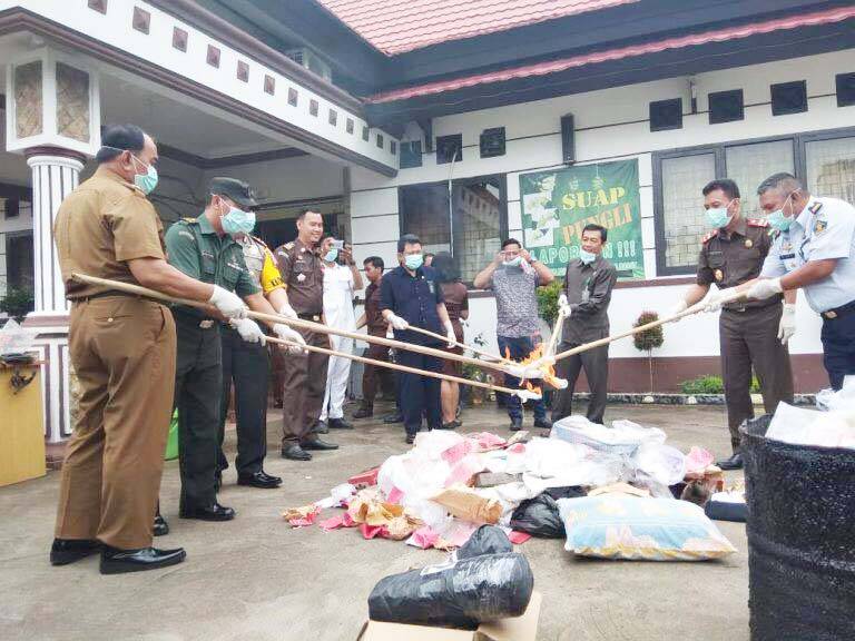 Barang Bukti Narkoba di Kejaksaan Dimusnahkan