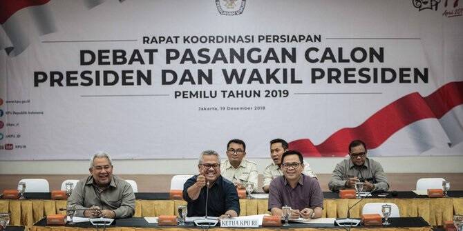KPU Dan Tim Pemenangan Sepakat Debat Capres-Cawapres Lima Kali