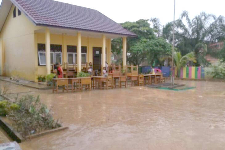 Ujian Murid SD Ditunda Akibat Banjir