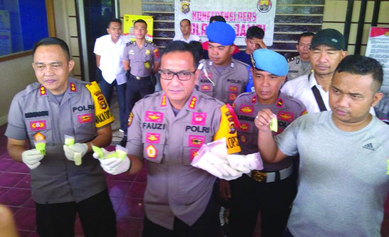 Pelaku Bandar Narkoba Dibeuk Polresta Jambi