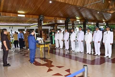 Bupati Syahirsah Lantik 8 Kades Dan 4 Pejabat Administrator