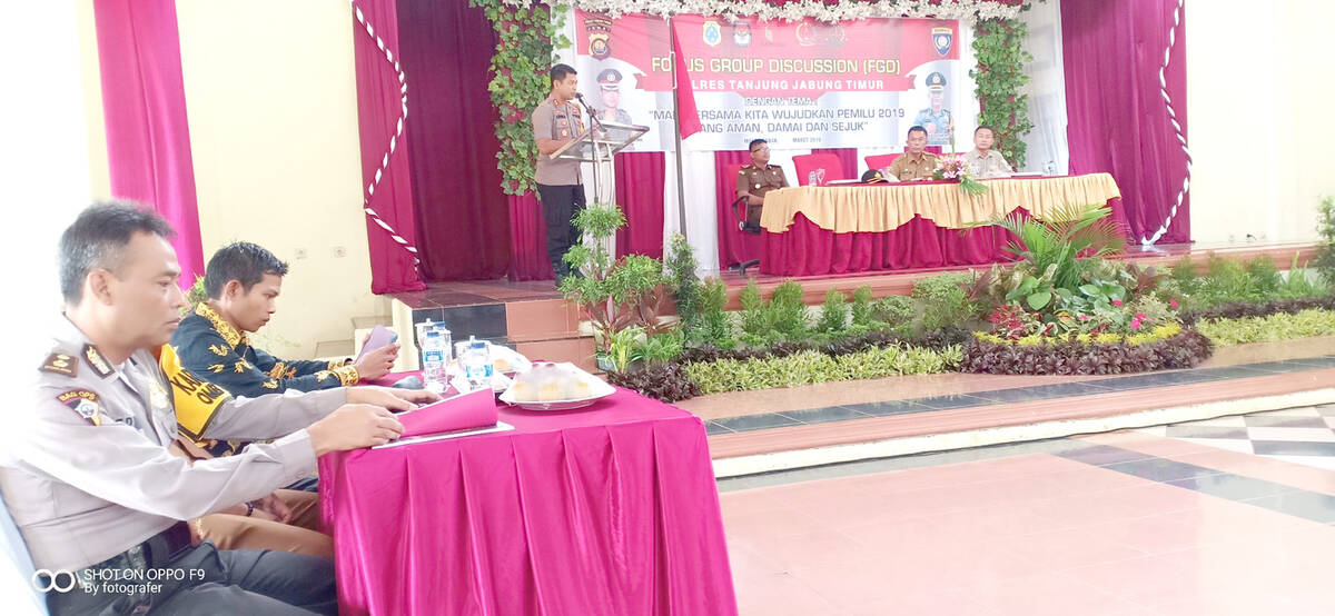 Hadapi Pemilu, Polres Tanjabtim Gelar FGD