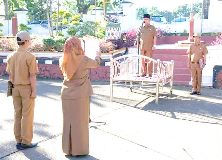 Perdana Pimpin Apel, Wabup Intruksikan Kepala OPD Buat Potret Dinas