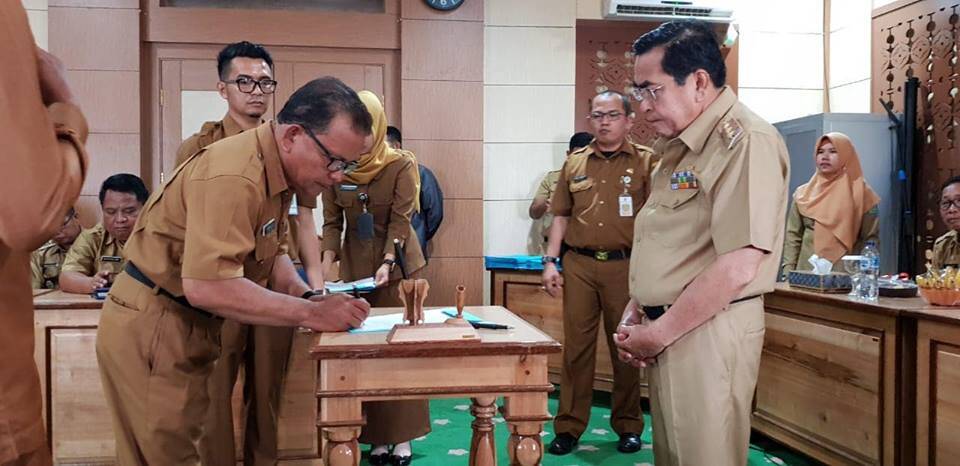Pejabat Pemkot Tandatangani Perjanjian Kinerja dan Pakta Integritas