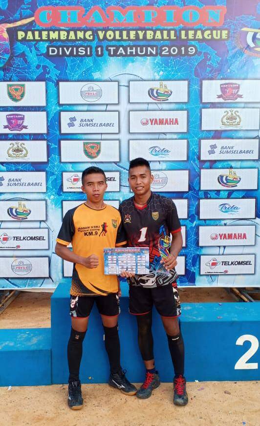 Atlet Yonif Raider 142/KJ Raih Juara Palembang Vollyball League (PVL)