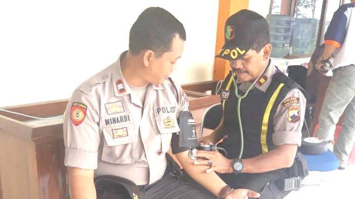 Anggota Polri Amankan Pemilu Dalam Kondisi Sehat Saat Bertugas