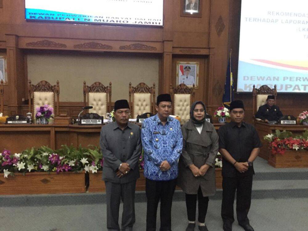 Paripurna Rekomendasi DPRD Muarojambi Terhadap LKPj Bupati Tahun 2018 Sukses