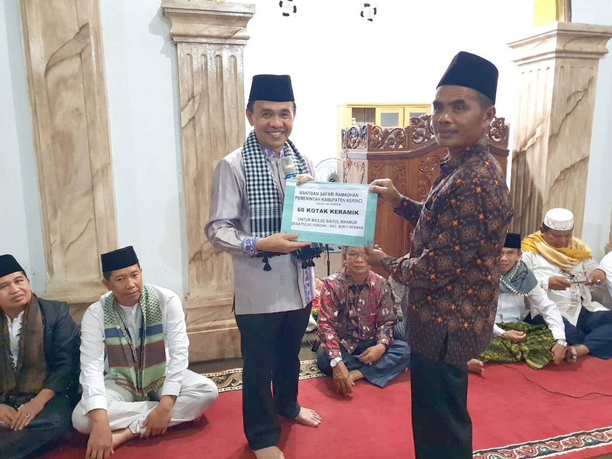Bupati Kerinci Safari Ramadhan, ke Masjid Baitul Makmur Pulau Pandan