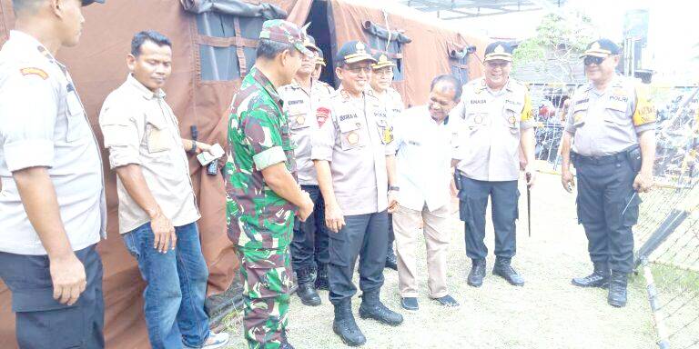 Kapolda Tinjau Gudang Logistik KPU Tanjabbar