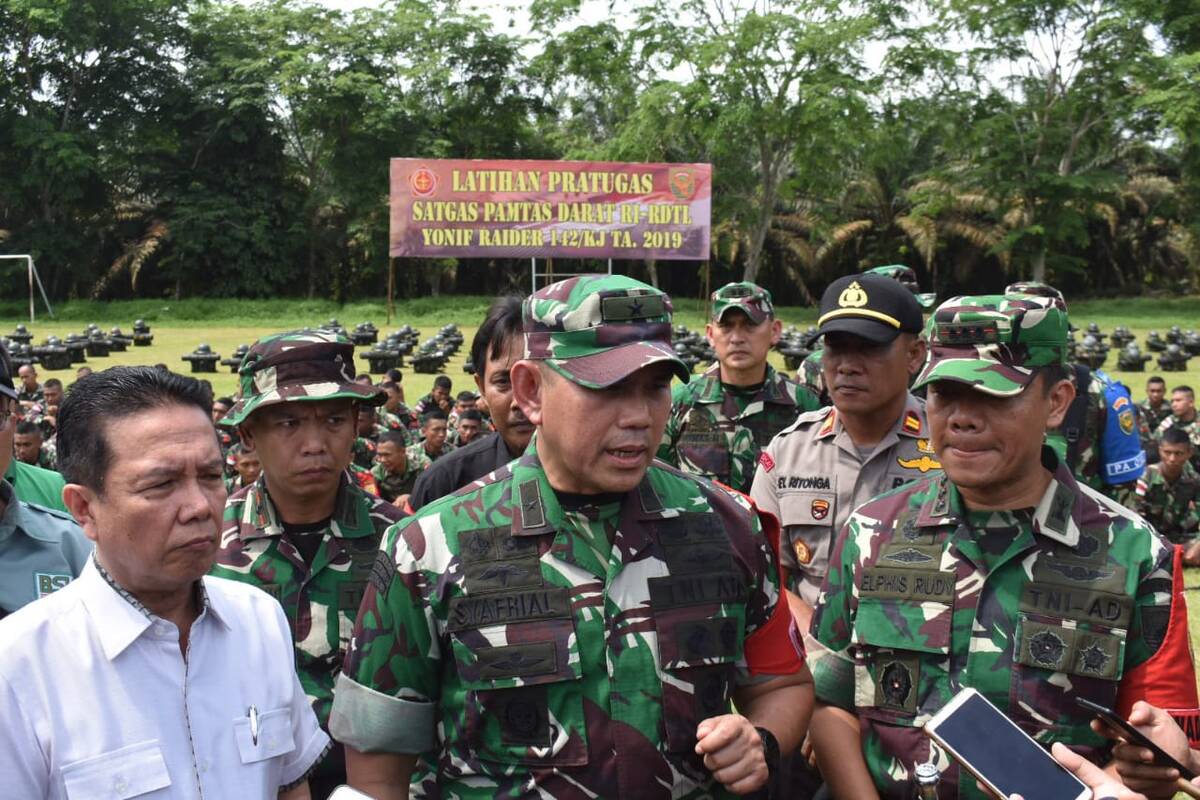 Satgas Yonif Latihan Pratugas Pamtas RI-Timor Leste, Ini Pesan Pangdam II/Swj