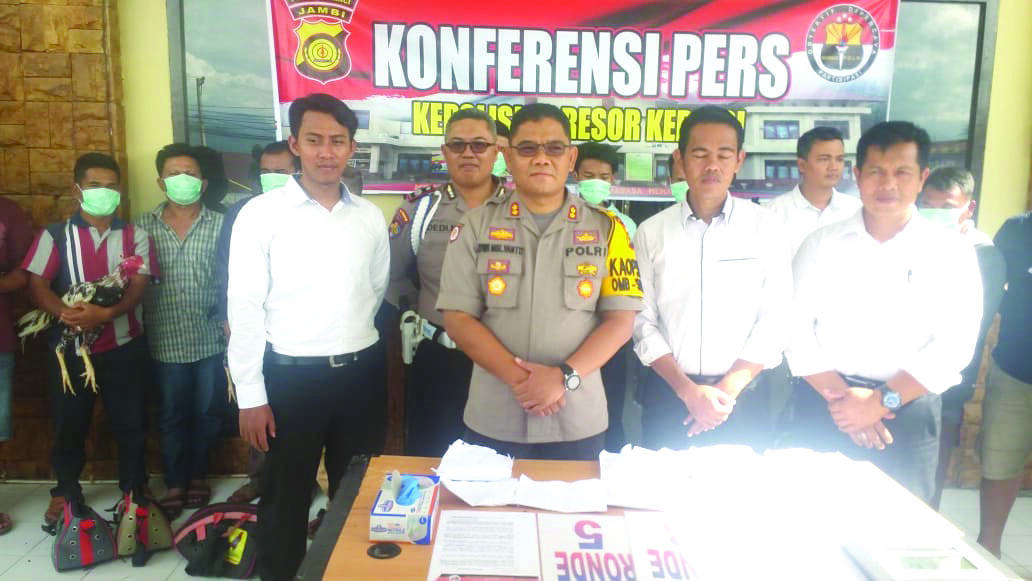 Polres Kerinci Bebaskan 11 Warga Diduga Pejudi Sabung Ayam