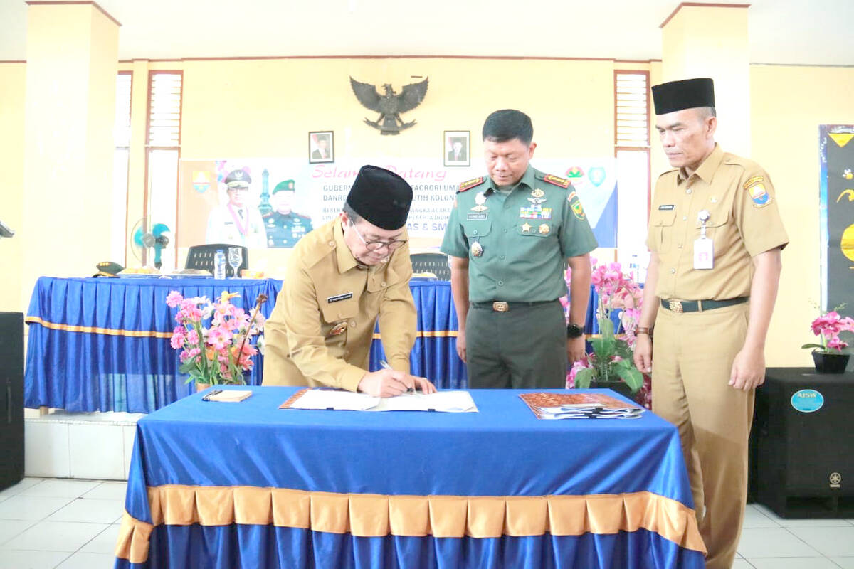 Korem 042/Gapu Jalin Kerjasama Perluasan Akses dan Mutu Pendidikan dengan Pemda Provinsi Jambi