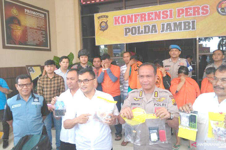 Polda Jambi Tangkap Anggota Sindikat Sabu Malaysia
