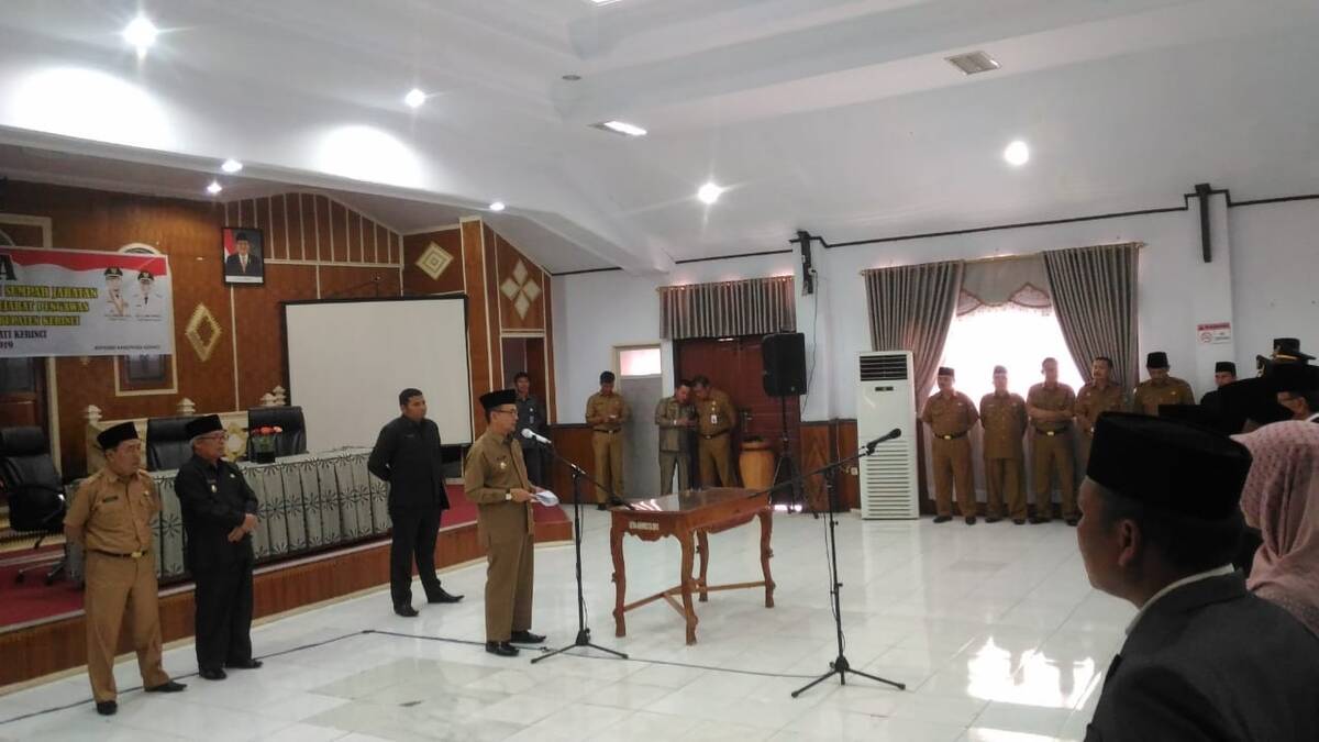 Bupati Kerinci Rombak 57 Pejabat Eselon III dan IV