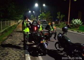 Pelaku Balap Liar Kocar-Kacir Dibubarkan Aparat Koramil Jambi Selatan