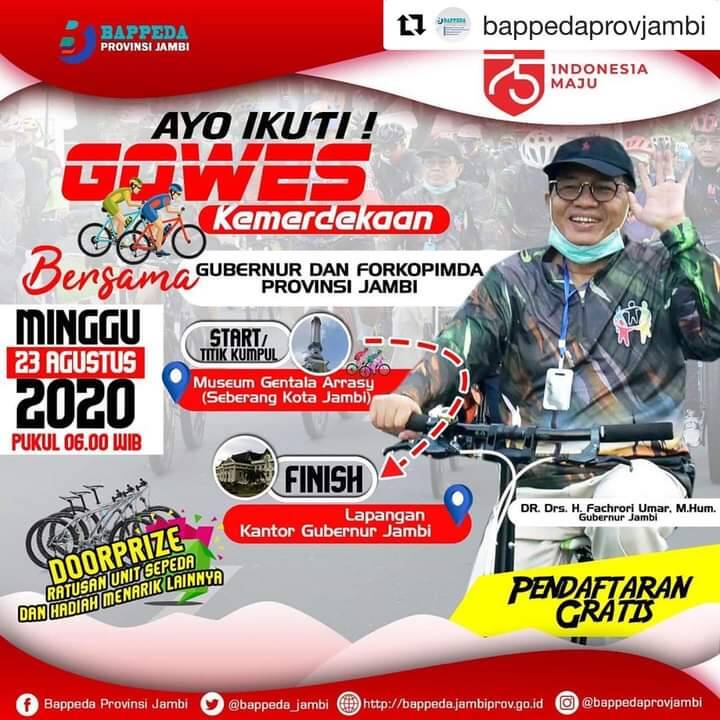 Corona Pecah Rekor Hari Ini, Gubernur Jambi Malah Mau Bagi-bagi Sepeda