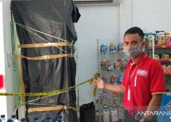 Aksi Komplotan Berlangsung Cepat, Gasak Isi ATM dan Toko Alfamart Telanaipura
