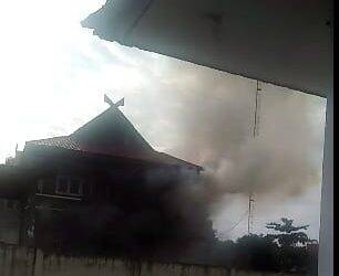 Pasca Apel Sore, Gudang Satpol PP Tebo Terbakar