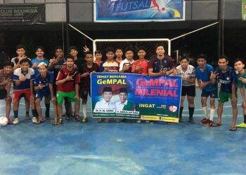 Putra Al Haris, Rivaldi Ikuti Fun Futsal GeMPAL Bersama Millenial Kota Jambi