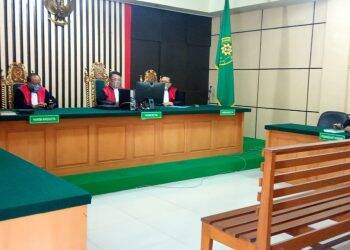 Jaksa penuntut umum membacakan surat tuntutan di Pengadilan Negeri Jambi. Foto: Istimewa
