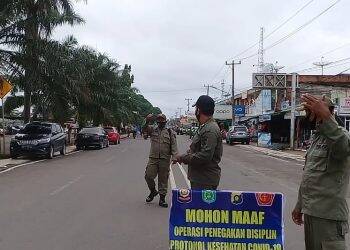 Pelanggar Protokol Kesehatan di Tebo Membuat Surat Pernyataan