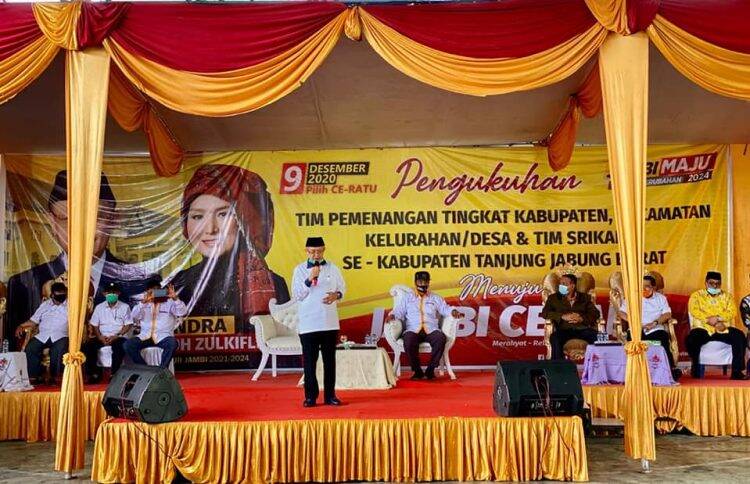 Usman Dampingi Cek Endra Gempur Suara Tanjung Jabung Barat
