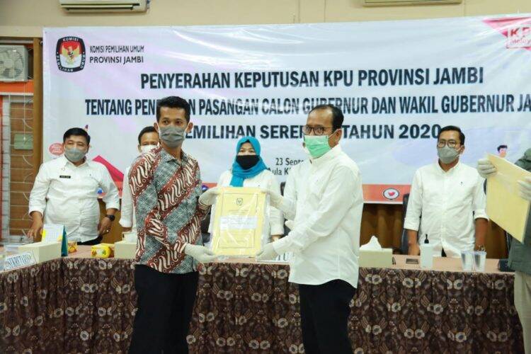 KPU Resmi Tetapkan Haris-Sani Paslon Pilgub Jambi