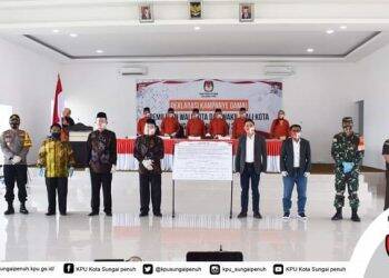Penetapan dua pasangan calon (paslon) Wali Kota dan Wakil Wali Kota Sungai Penuh