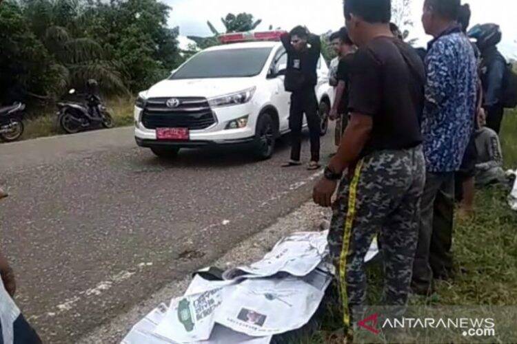 Motor Vs Truk, Pelajar Batanghari Tewas Ditempat