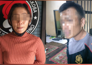 Oknum Polisi bersama teman wanitanya
