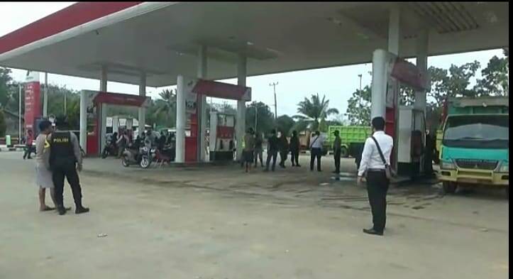 Salah satu SPBU yang berada di Kabupaten Tebo. Foto: Ardi