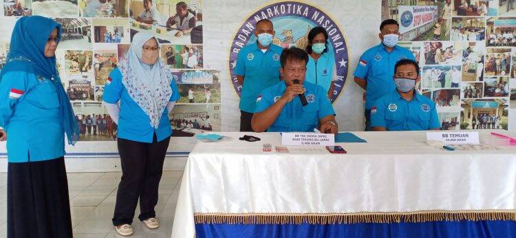 Ekspos perkara panangkapan pelaku pengedar Narkoba. Foto: Hifni